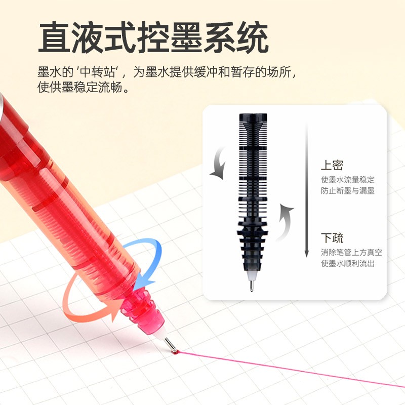 日本Pilot百乐BXC-V5中性笔大V5升级版水笔直液式针管笔0.5mm学生刷题专用速干黑笔财务办公签字笔可替换墨囊 - 图1