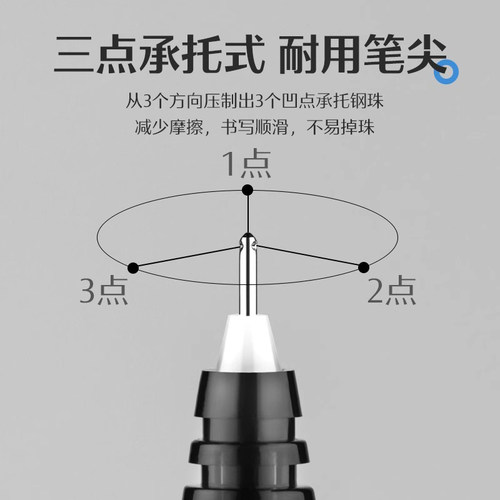日本Pilot百乐BXC-V5/V7中性笔大V5升级版水笔直液式针管笔0.5mm学生刷题专用速干黑笔办公签字笔可替换墨囊 - 图0
