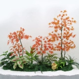 Моделирование Зеленое растение озеленение крупного торгового центра магазин украшает фальшивое растение в помещении комбинированные фальшивые цветочные деревья украшения для горшечных фальшивых цветов