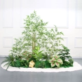 Моделирование Зеленое растение озеленение крупного торгового центра магазин украшает фальшивое растение в помещении комбинированные фальшивые цветочные деревья украшения для горшечных фальшивых цветов