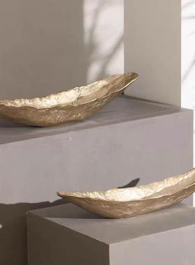 现代轻奢样板间书房电视柜喇叭狗奏乐人花器搭配组合装饰创意摆件