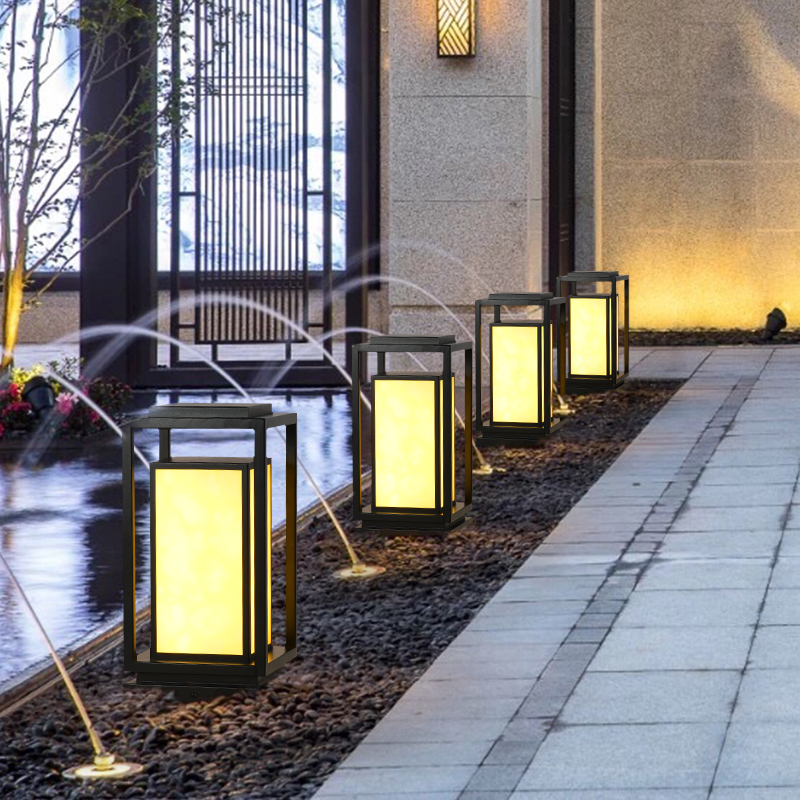 草坪灯户外防水庭院灯太阳能中式花园别墅草地灯公园小区景观灯 - 图2