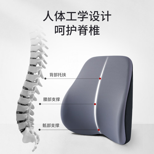 汽车头枕护颈枕车载护腰靠垫车用枕头腰靠记忆棉车内运动座椅头枕 - 图3