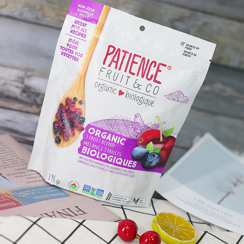耐心有机蔓越莓3种混合蓝莓干 patiencefruitco海外旗舰蔓越莓干