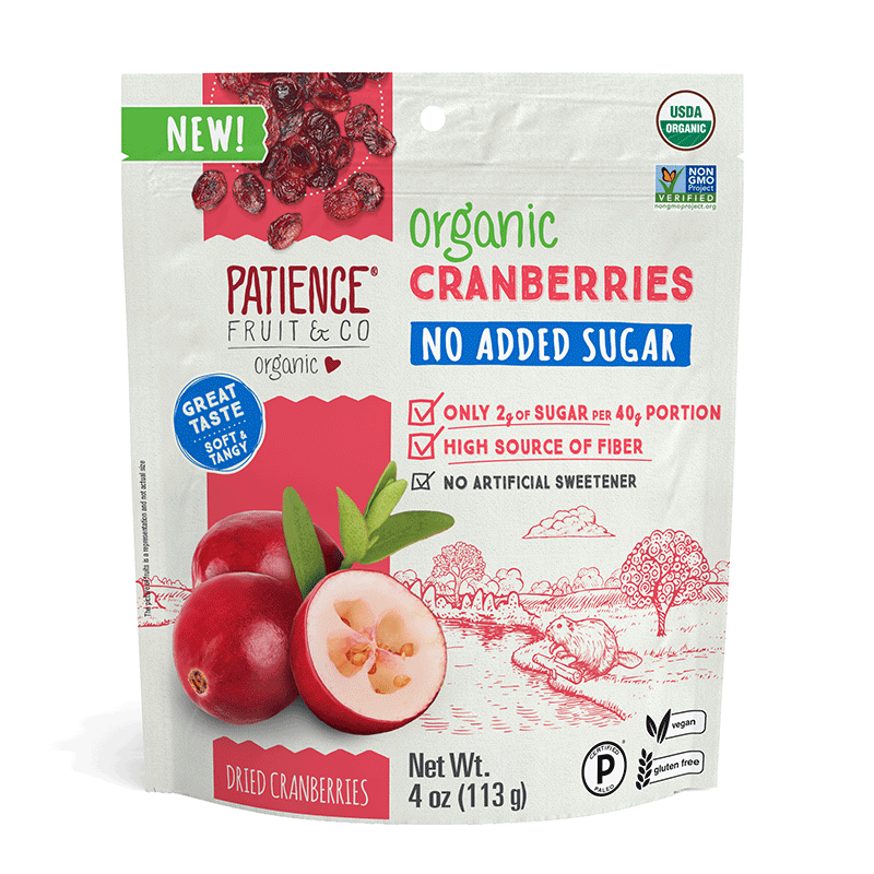 耐心有机蔓越莓干无添加孕妇零食 patiencefruitco海外旗舰蔓越莓干