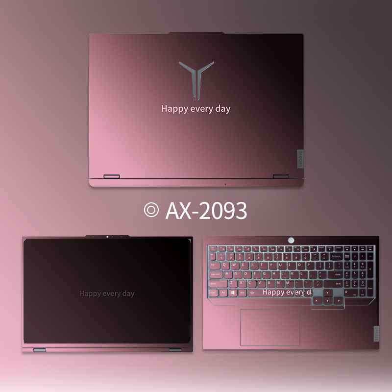 黑粉渐变电脑贴膜适用联想拯救者Y9000P保护膜R9000P外壳Y7000游戏本Y7000P贴纸R7000按键贴R7000P不留胶 - 图0