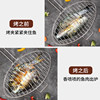 Grilled fish clip, stainless steel grilled fish rack, grilled fish net clip, barbecue net splint, round Q-shaped barbecue appliance, commercial large