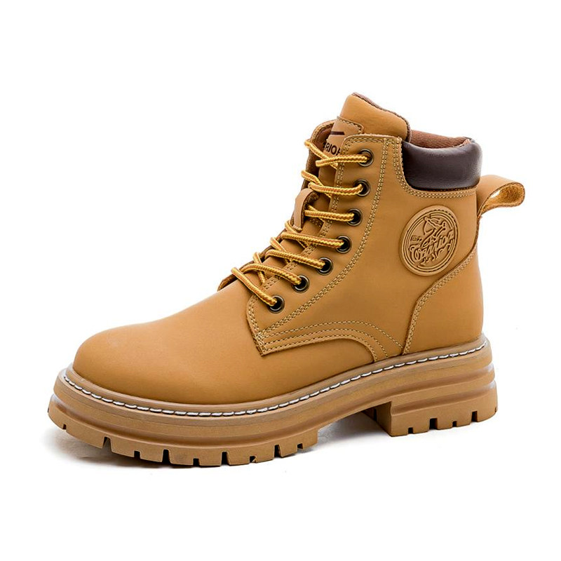 回力户外马丁靴女款2025新款厚底登山鞋子女大黄靴女黄色短靴子女,淘宝优惠券,粉丝福利购,淘宝优惠卷