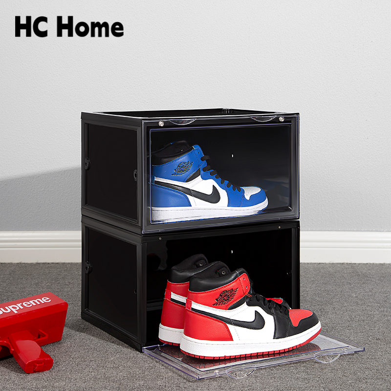 慧程亚克力透明鞋盒收纳盒子AJ球鞋防氧化柜塑料磁吸侧开展示鞋墙,淘宝优惠券,粉丝福利购,淘宝优惠卷