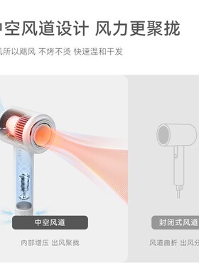 olayks立时吹风机新款小型电吹风筒个人护理家电便携等离子大风力