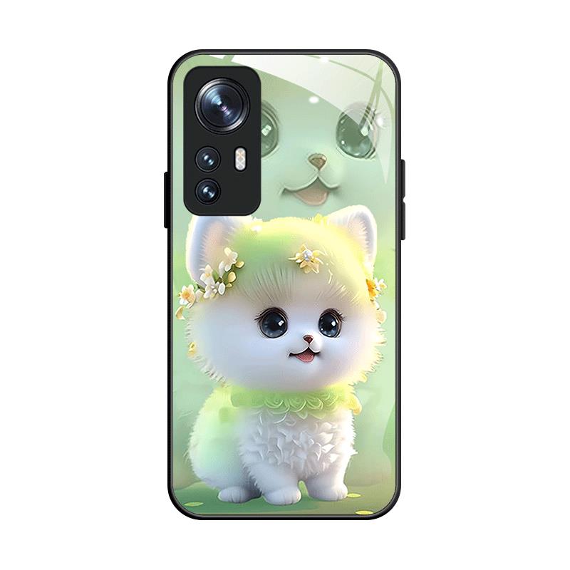 适用于小米12手机壳小米12pro时尚可爱狗狗miui12全包防摔耐脏mi12pro情侣玻璃壳2201122C新款2201123C时尚 - 图3