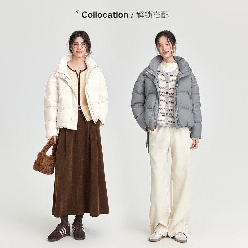 片断六防羽绒服女冬季新款立领藏肉休闲百搭0感鸭绒保暖外套,淘宝优惠券,粉丝福利购,淘宝优惠卷