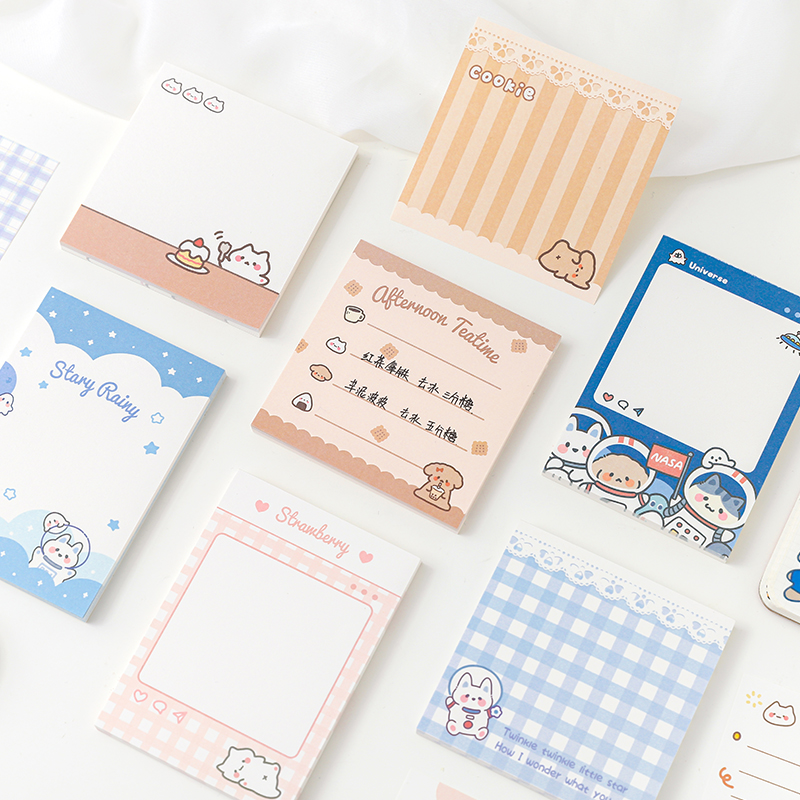 可爱卡通少女心ins高颜值便利贴todolist便签日计划本学生用打卡 - 图1