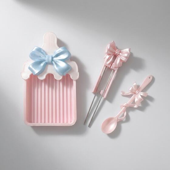 Bow tie milk bottle bean scoop 3D printed silky bean scoop