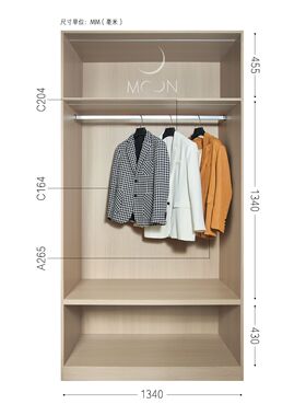 MOON慕空间样板房衣帽间男士西装衣服摆件展厅售楼部摆设道具饰品