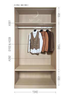 MOON慕空间样板房衣帽间男士衬衫西装摆件展厅售楼部装饰品道具