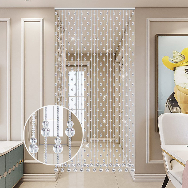 网红水晶珠帘免打孔门帘葫芦装饰隔断玄关过道洗手间卧室珠链挂帘,淘宝优惠券,粉丝福利购,淘宝优惠卷
