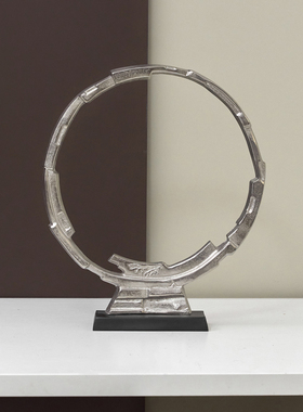 印度进口铝制创意抽象工艺品摆件