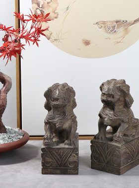 天然书房摆件瑾年大理石新中式