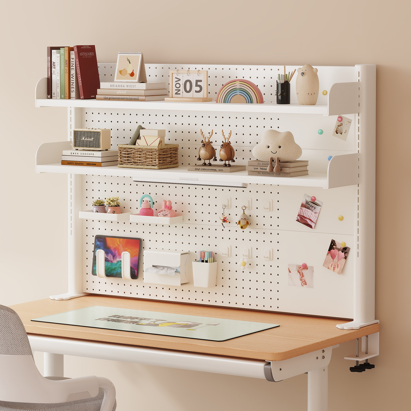 Desktop storage rack
