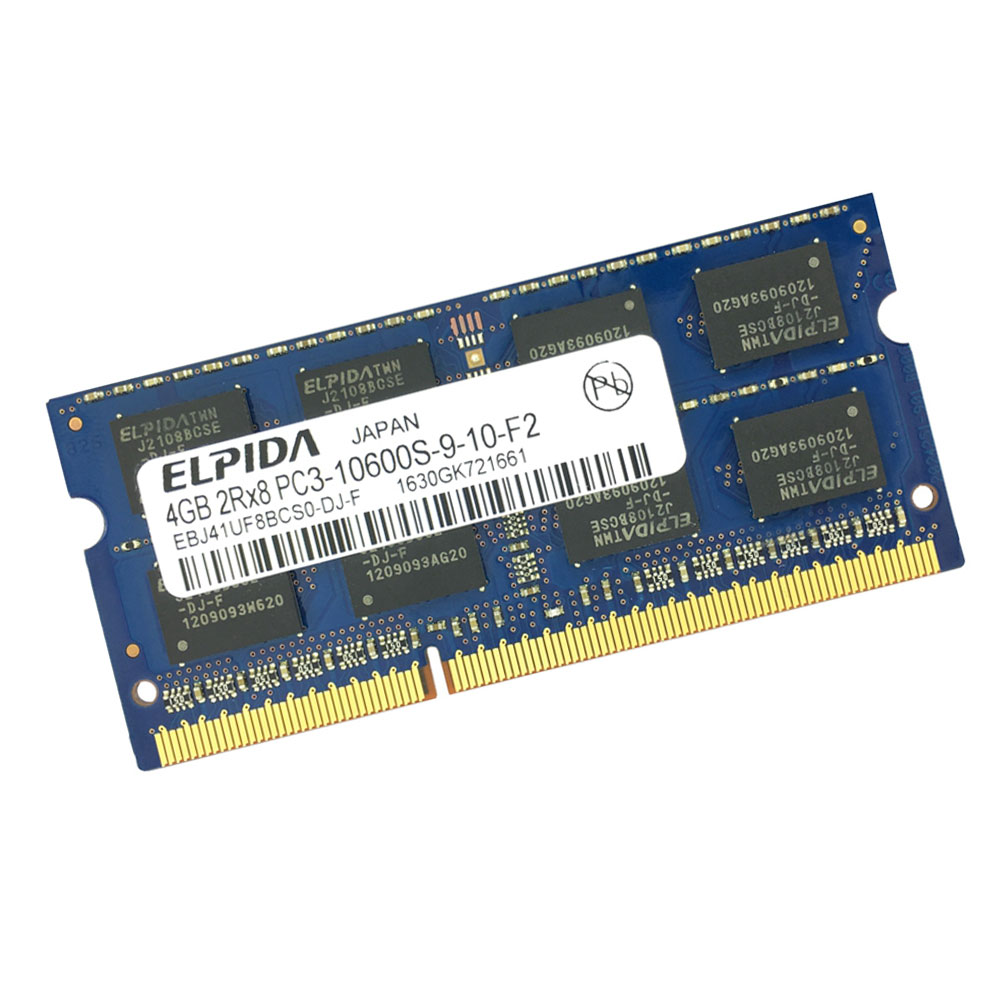 原装ELPIDA 尔必达 4G DDR3 1333 笔记本电脑内存条 PC3-10600S - 图2