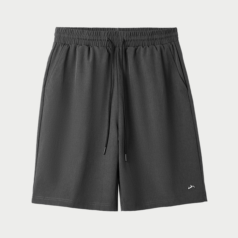 【奥莱】海澜之家2024夏季抽绳松紧腰休闲中裤微弹运动短裤男学生