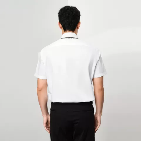 【正装衬衫】海澜之家夏秋季面试长袖商务短袖白衬衣上班通勤男士 图片 2