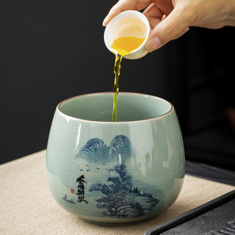 茶渣缸茶洗缸陶瓷茶叶废水缸大号桌面倒茶水盅洗茶具盆茶钵建水盂,淘宝优惠券,粉丝福利购,淘宝优惠卷