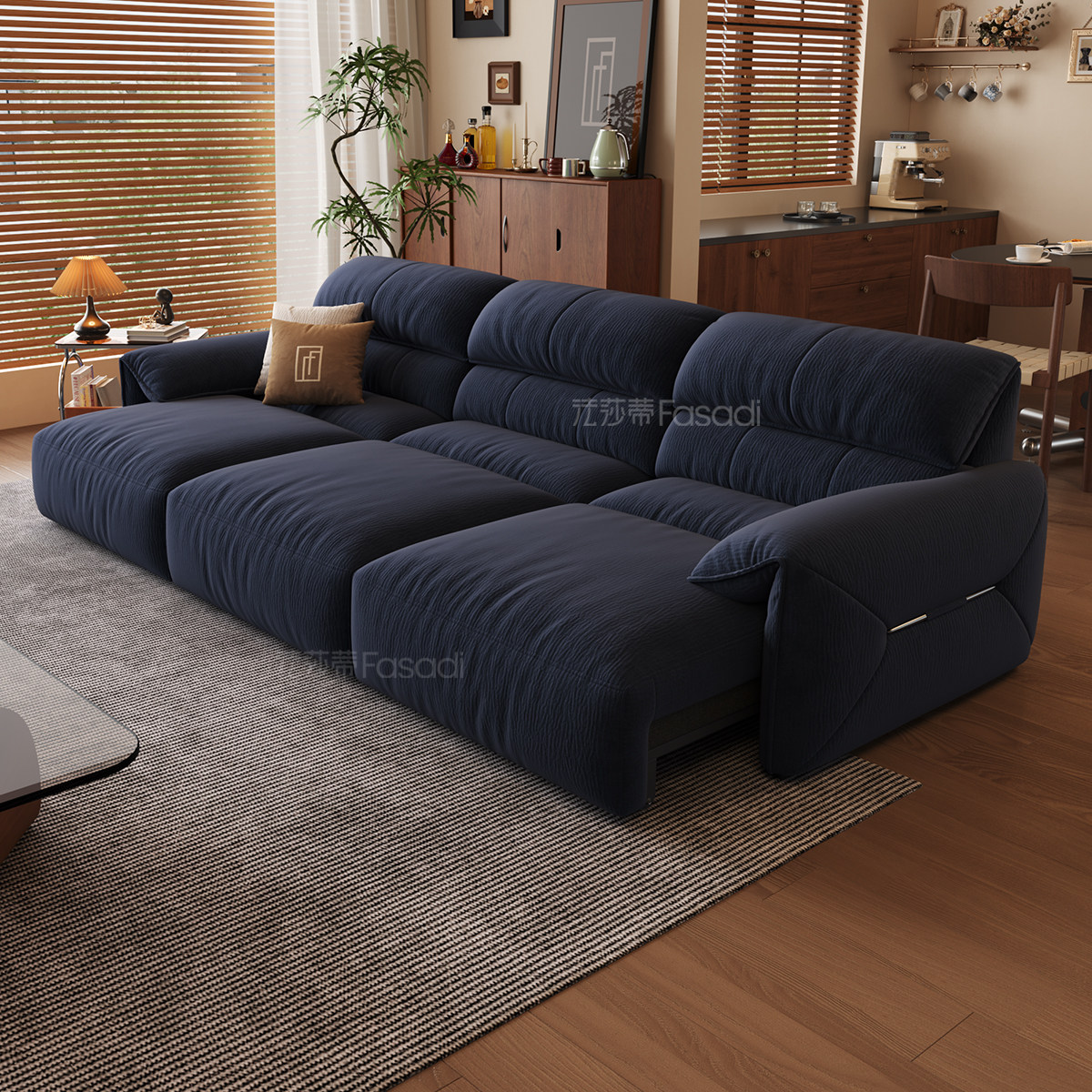 法莎蒂大象耳朵布艺沙发床电动沙发零靠墙折叠客厅功能沙发婴儿绒,淘宝优惠券,粉丝福利购,淘宝优惠卷