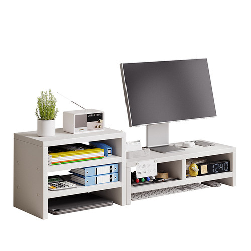 垫电脑显示器屏幕增高架桌面收纳盒底座办公室台式电脑整理置物架 - 图3