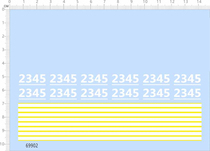 Car model 1:50 Fire engine fire engines (universal sign) dedicated water sticker (69902)