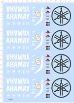 Locomotive model 1: 7 Model mountain leaf R6 (universal sign) dedicated water sticker (69301)