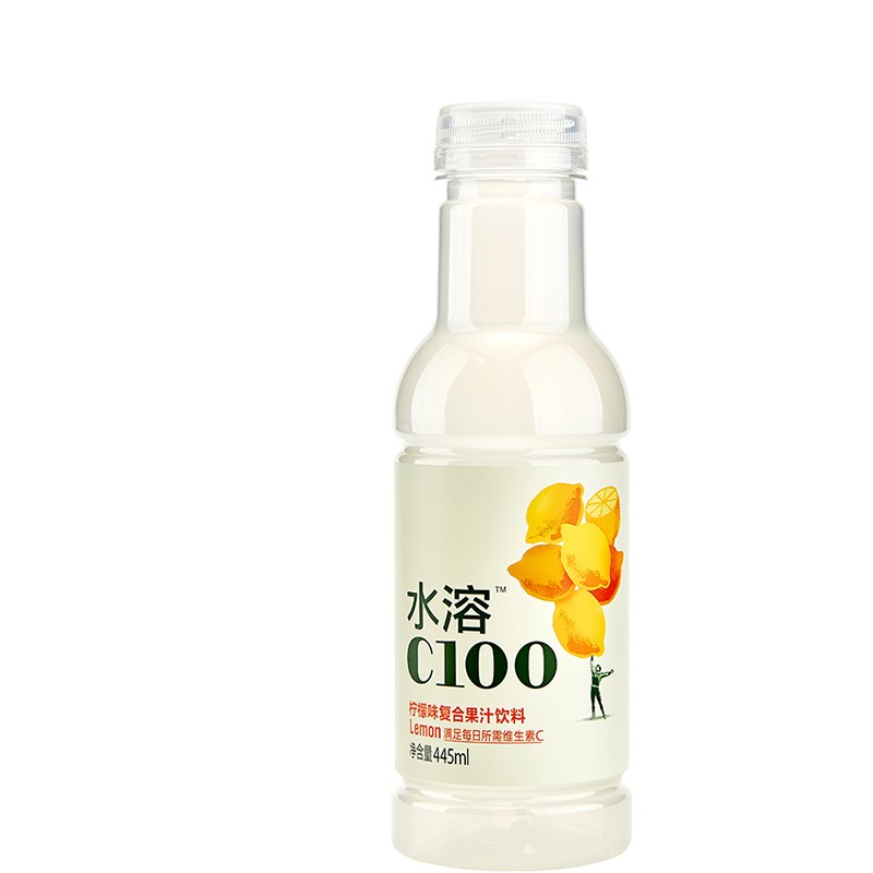 农夫山泉水溶C100柠檬味445ml*5瓶/15瓶整箱装特批价西柚青皮桔味 - 图3