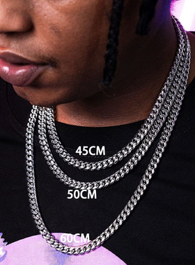 新款热卖锁骨钛钢加密电镀毛衣链