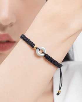 2025招财平安扣情侣手链小众简约