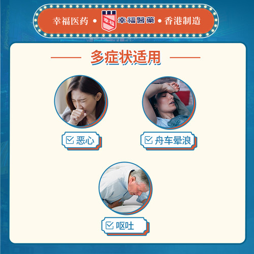 幸福浪途适8片舒缓及预防旅行舟车晕浪晕车晕船旅游旅行可用 - 图2