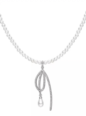 何方HEFANG玫瑰丝带项链