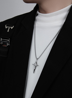十字架项链男潮轻奢高级女