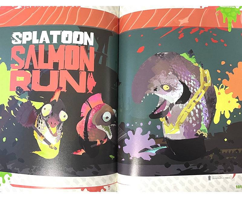 进口日文 喷射战士 资料设定集 Splatoon 2 ART BOOK スプラトゥーン2イカすアートブック - 图0