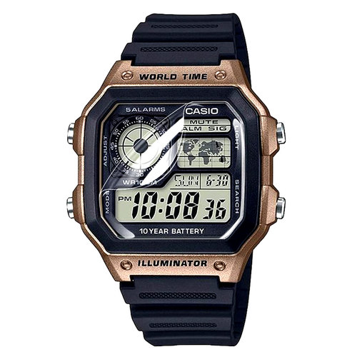 适用卡西欧A158WA手表膜A159WA/168WA/168WG智能手表1300高清防摔水凝膜抗指纹保护表盘钢化软贴膜 - 图0