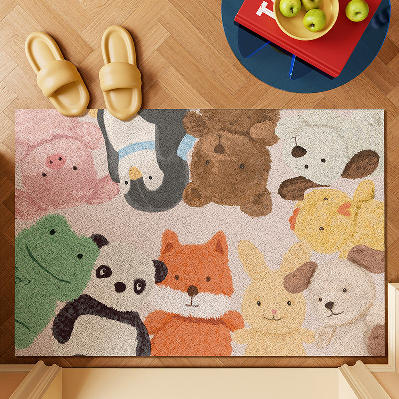 卡通入户门地垫门口进门脚垫耐脏防滑可裁剪丝圈进户门垫高级地毯,淘宝优惠券,粉丝福利购,淘宝优惠卷