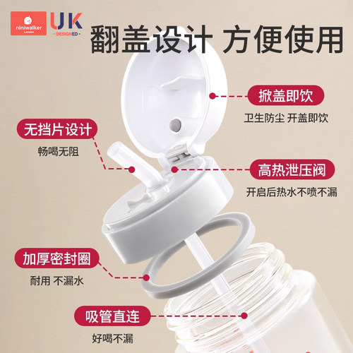 适配贝亲奶瓶配件直饮吸管鸭嘴奶嘴的一岁6个月15以上s号重力球 - 图0