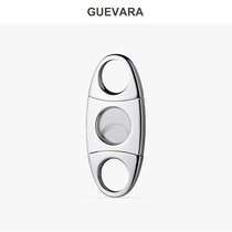 GUEVARA cigar scissors imported stainless steel double-edged cigar cut open pore machine