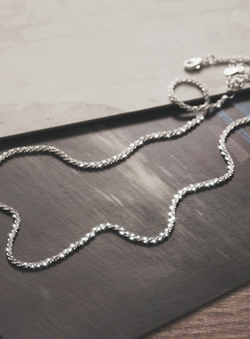 进口莫桑石满天星项链时尚