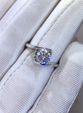 D色莫桑天使之吻戒指潮