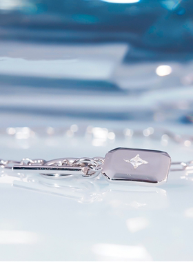 进口D色莫桑石方牌手链