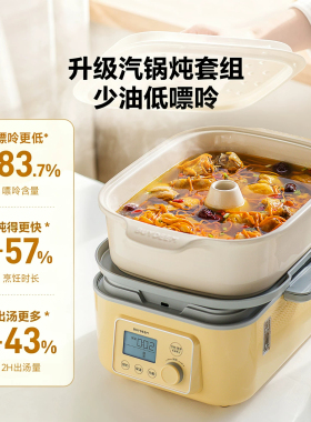 北鼎上蒸下炖速蒸电蒸锅
