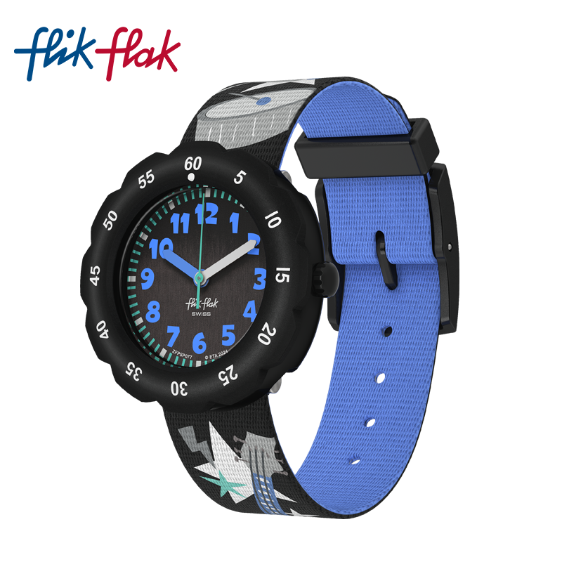 Flik Flak飞菲Swatch集团瑞士儿童手表大表盘学生运动表新年礼物,淘宝优惠券,粉丝福利购,淘宝优惠卷