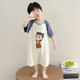 Boys pajamas summer 2025 one-piece modal air conditioning suit baby ha-shirt summer nightgown Nezha home clothes