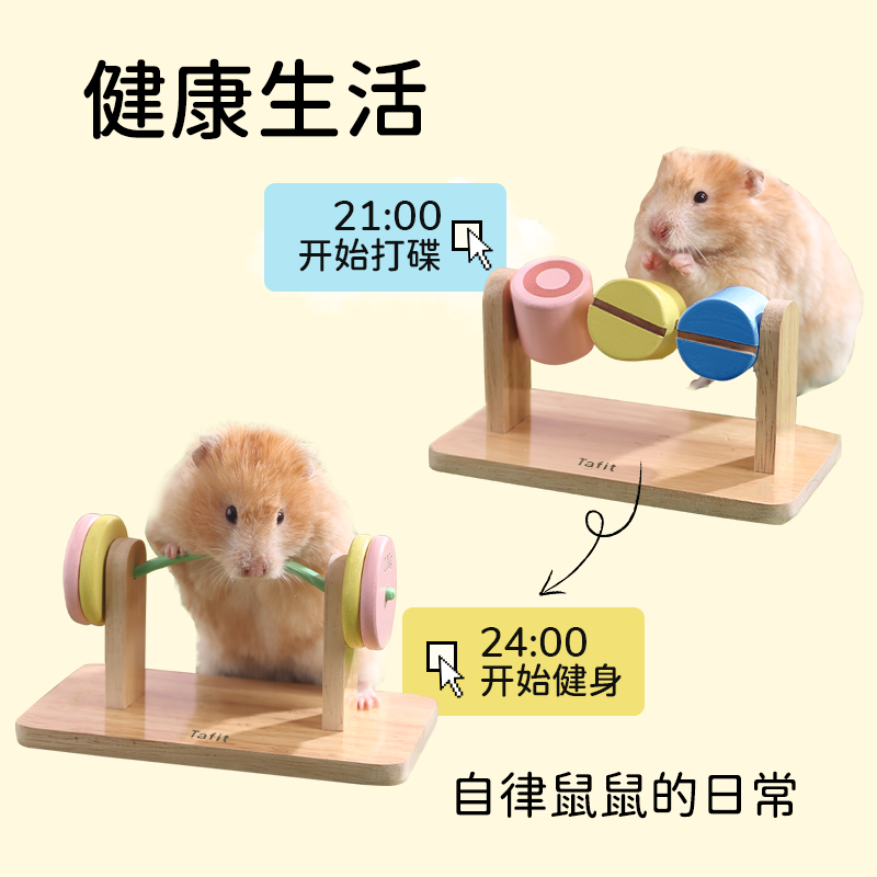 它适仓鼠打碟健身朋克用品玩具磨牙造景金丝熊生活用品解闷木制,淘宝优惠券,粉丝福利购,淘宝优惠卷